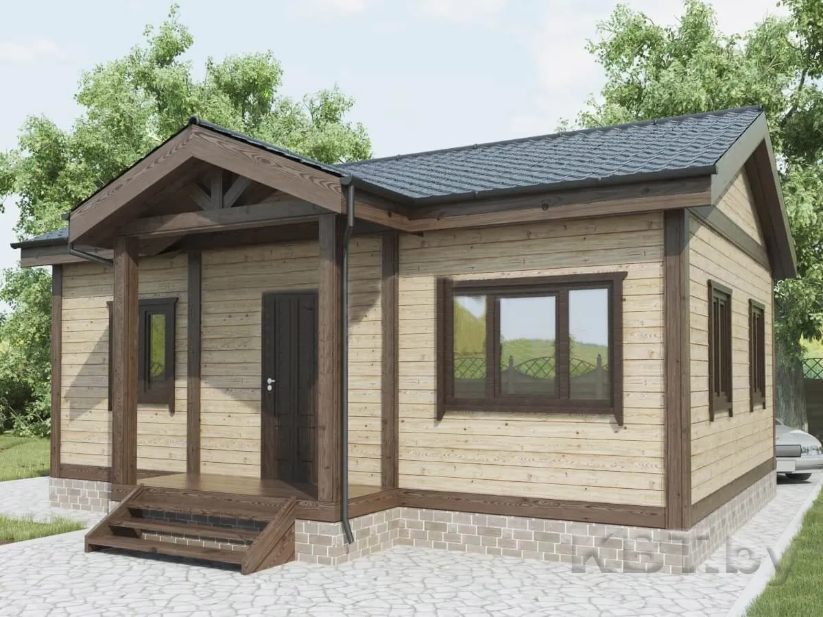 Каркасный дом КД-08, 55 м²